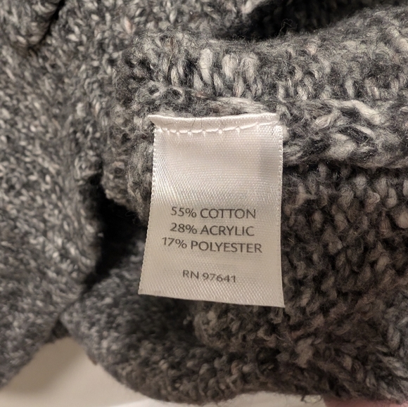 Pure Jill Grey Knit Sweater Size M - Picture 4 of 5